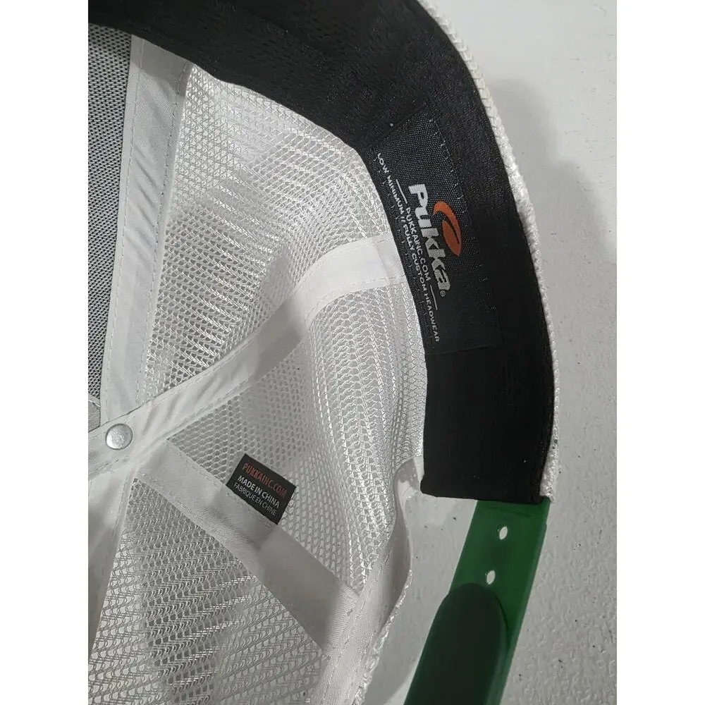 Future Masters Golf Trucker Hat Pukka Green White Mesh Patch Snapback Hat